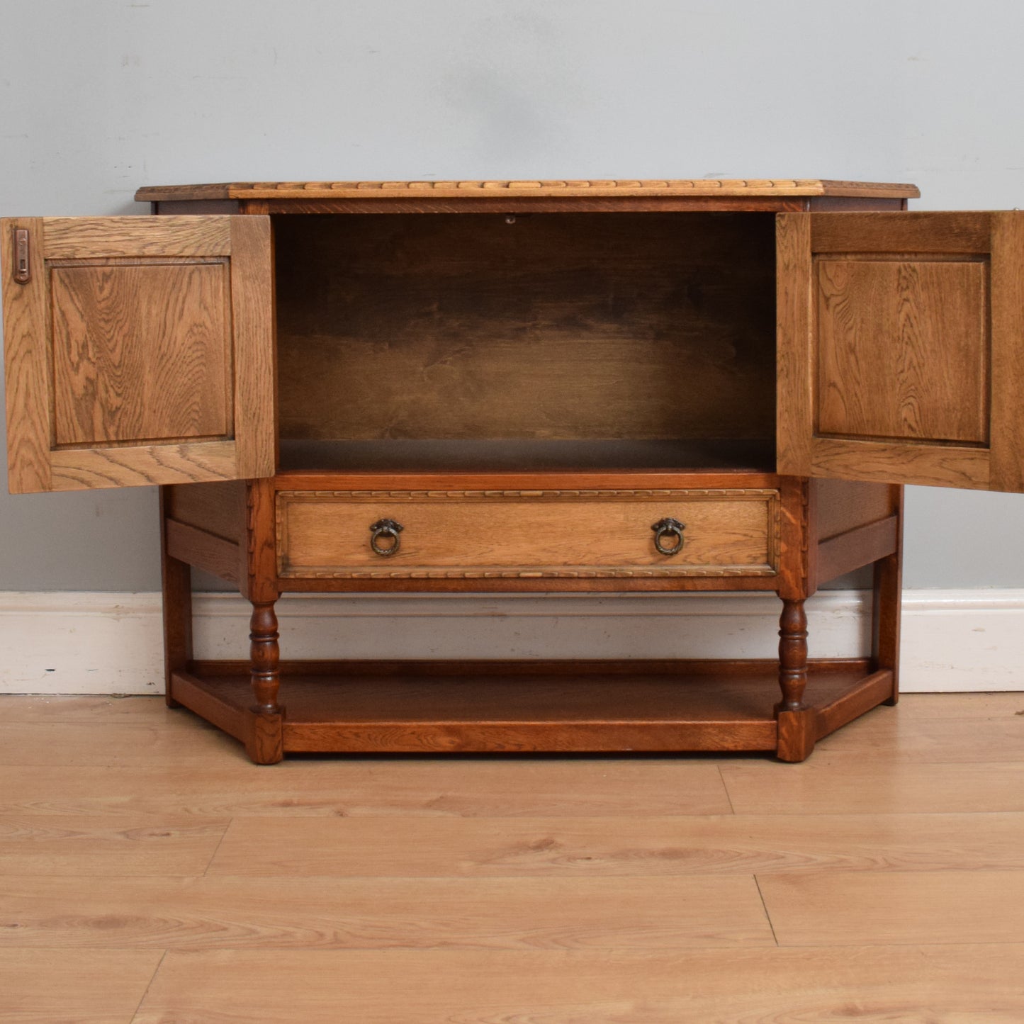 Restored Oak Hall Table
