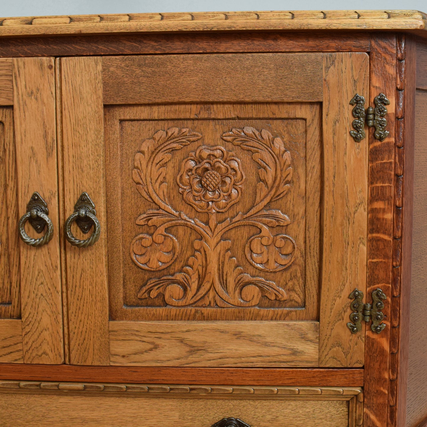 Restored Oak Hall Table