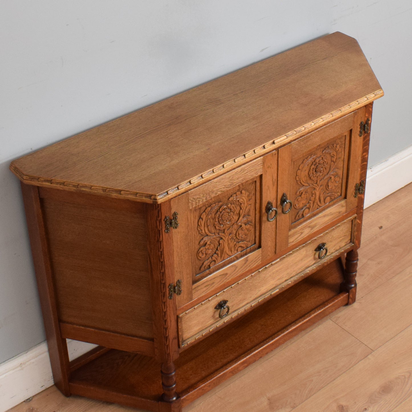 Restored Oak Hall Table