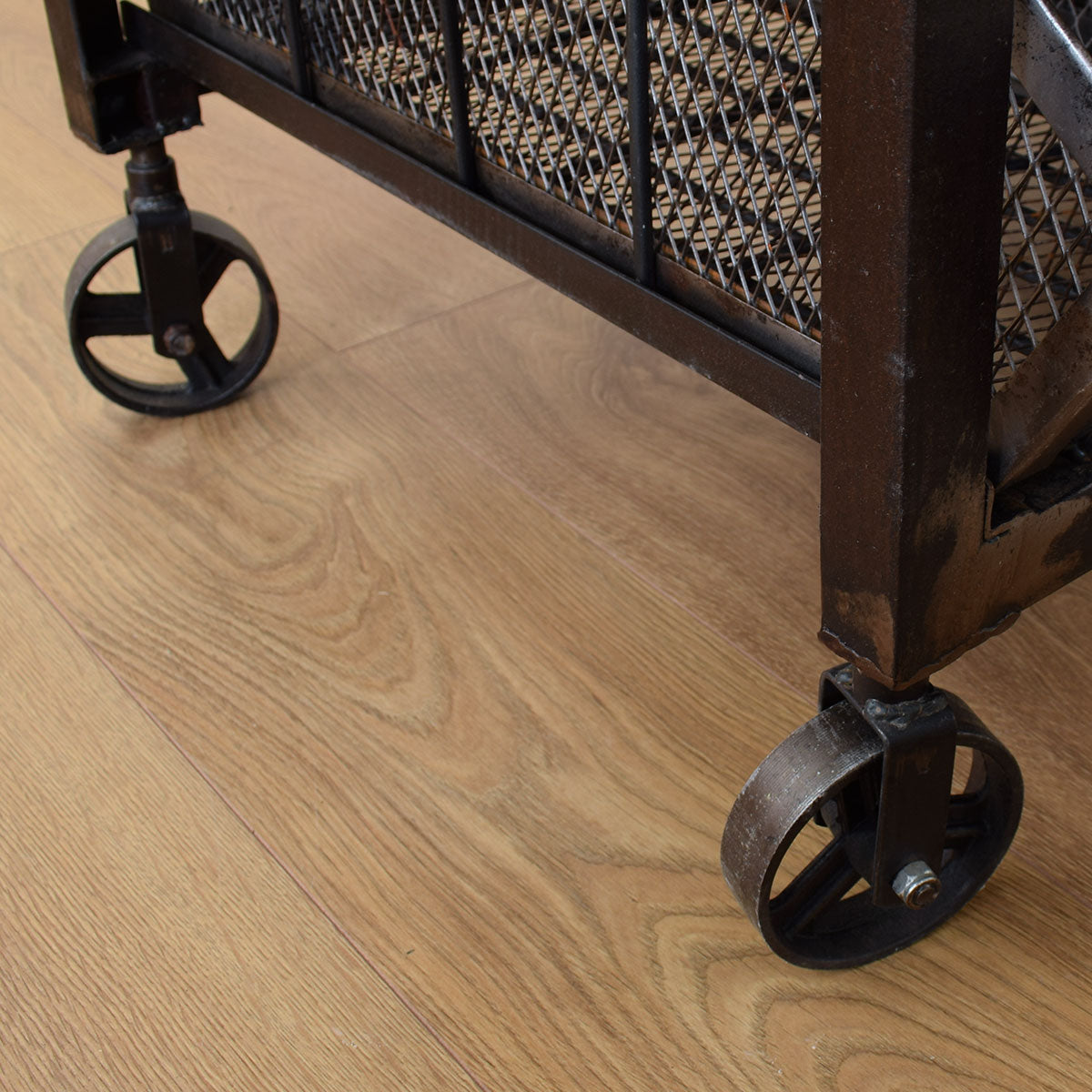 Mango Wood & Metal Industrial Style Coffee Table