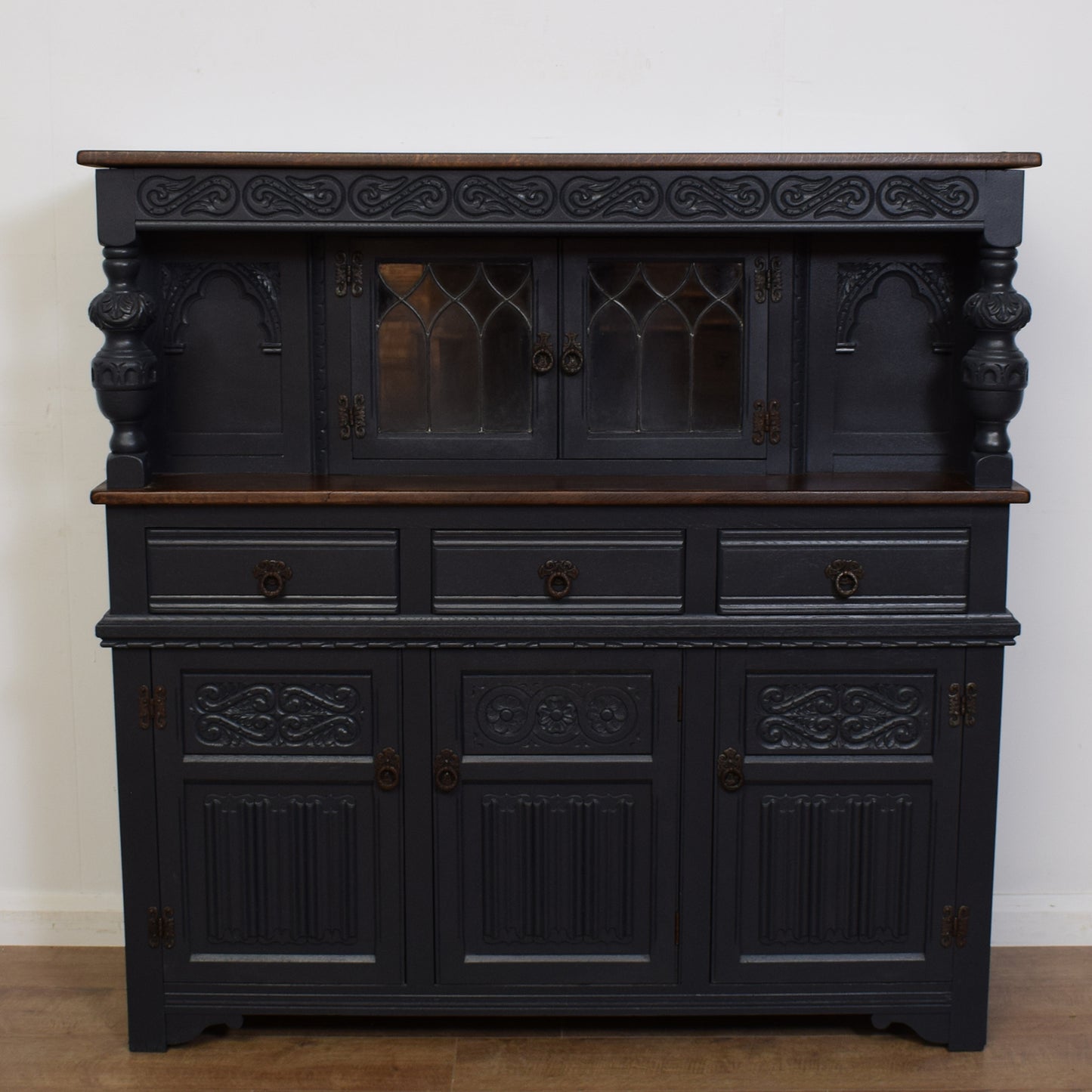 Painted Old Charm Court Cabinet