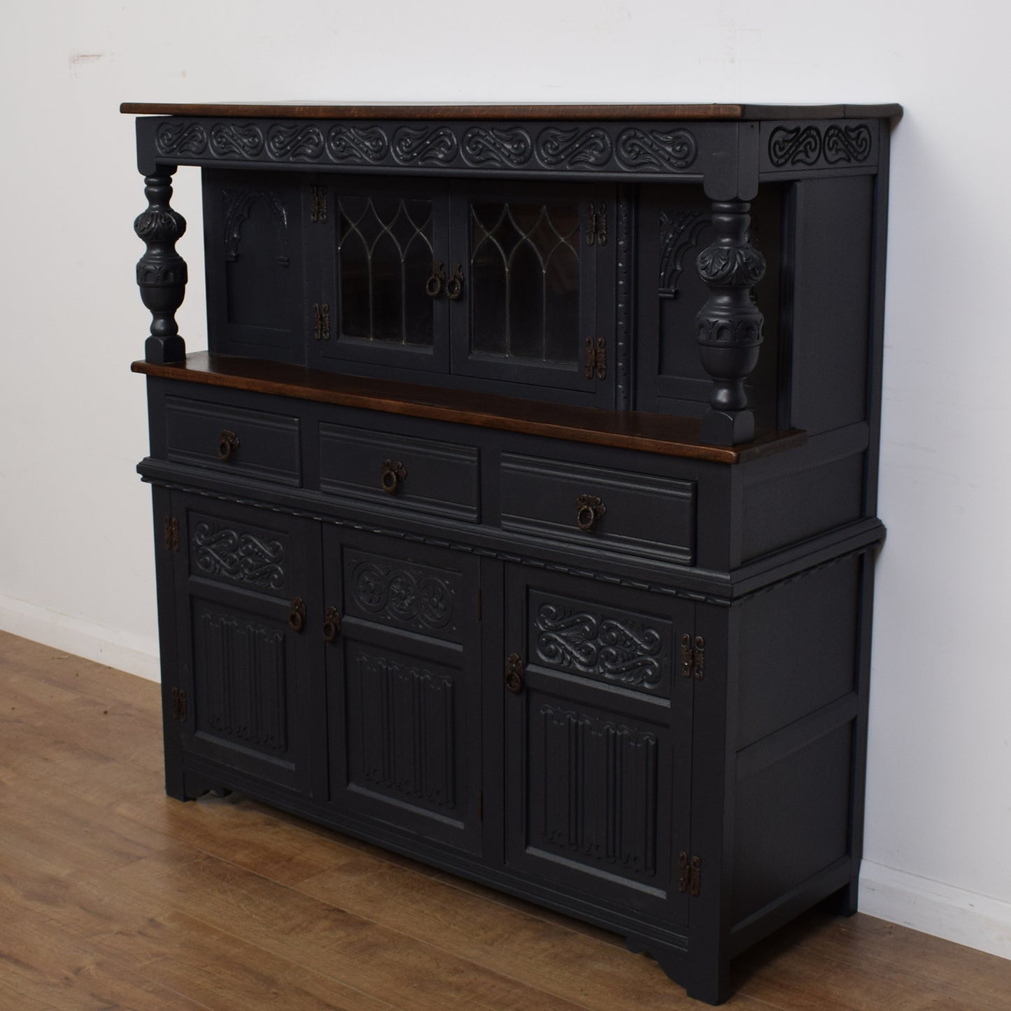 Painted Old Charm Court Cabinet