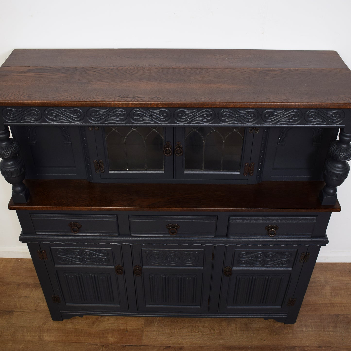 Painted Old Charm Court Cabinet