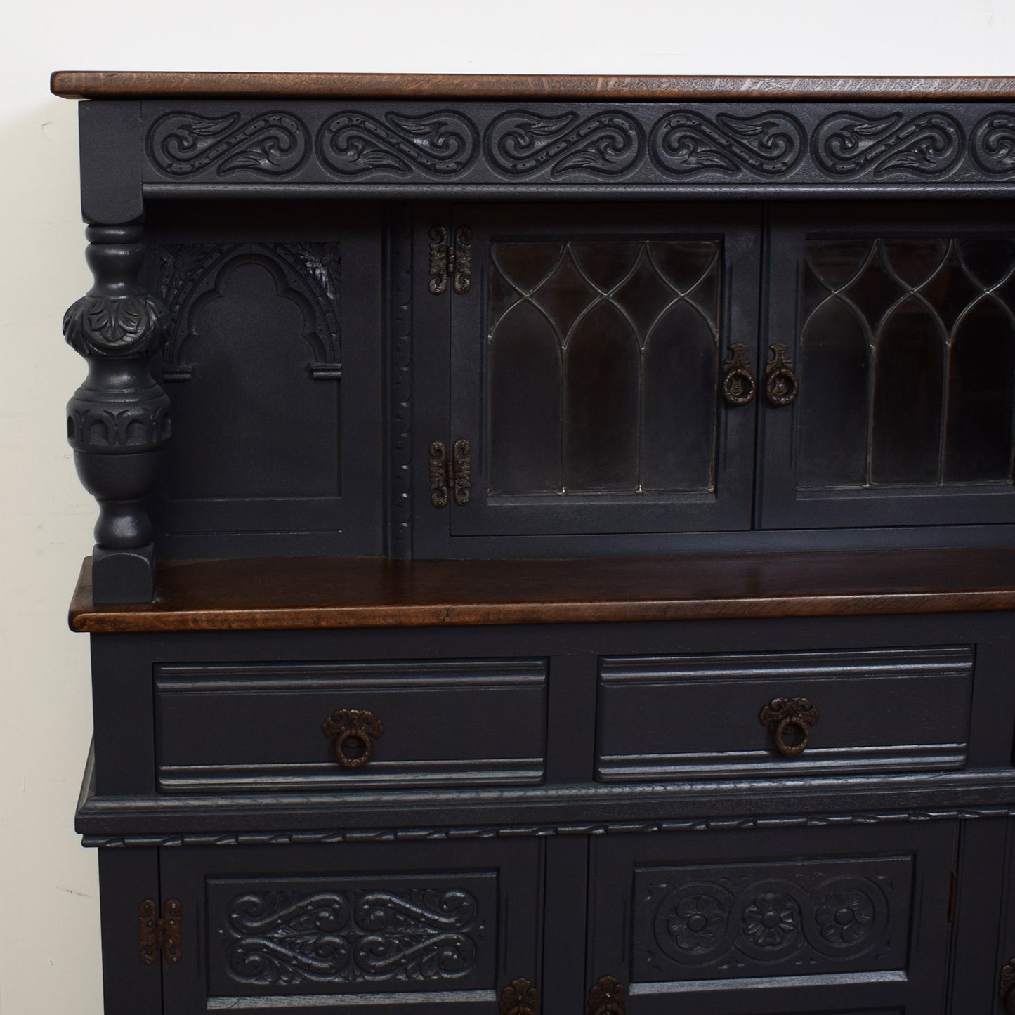 Painted Old Charm Court Cabinet