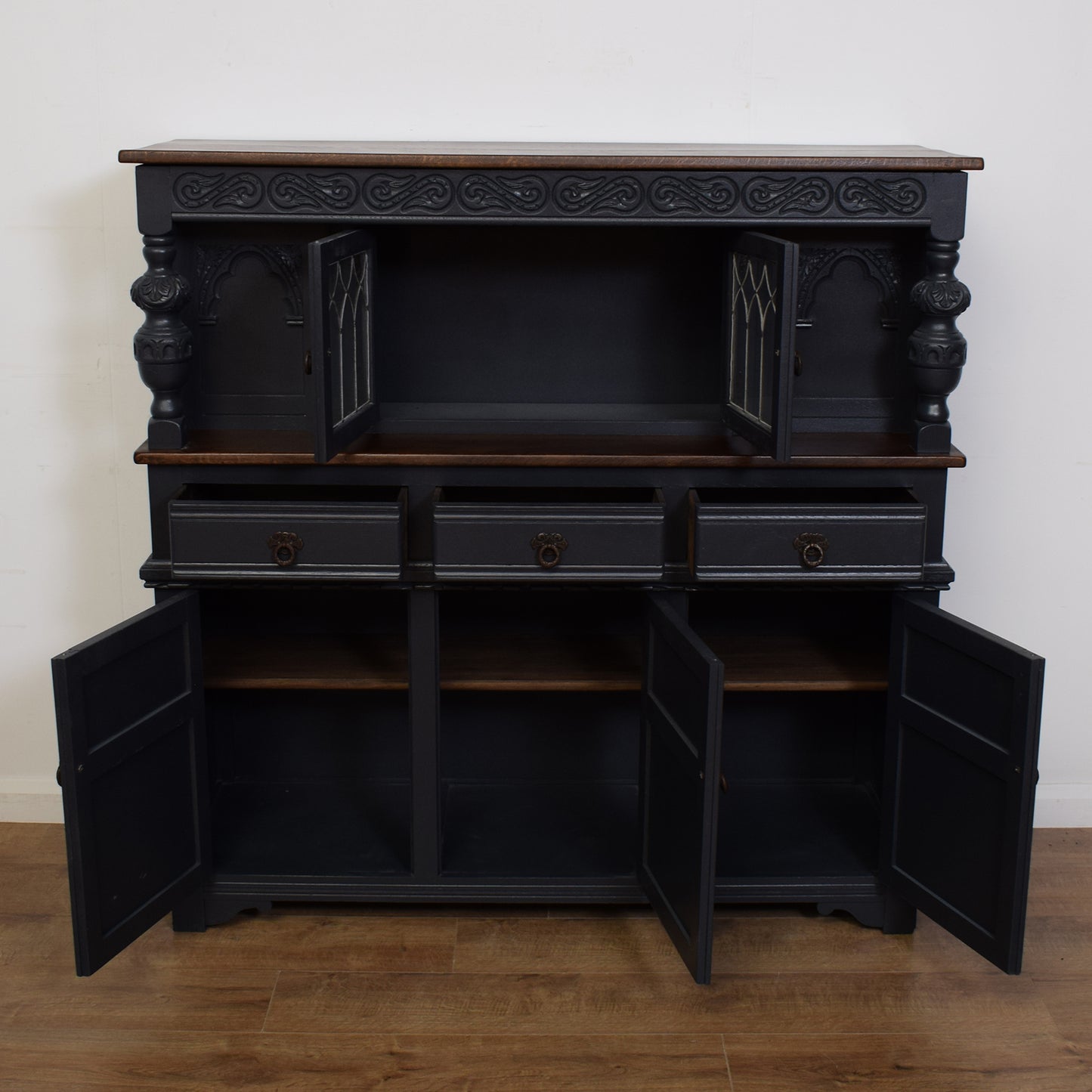 Painted Old Charm Court Cabinet