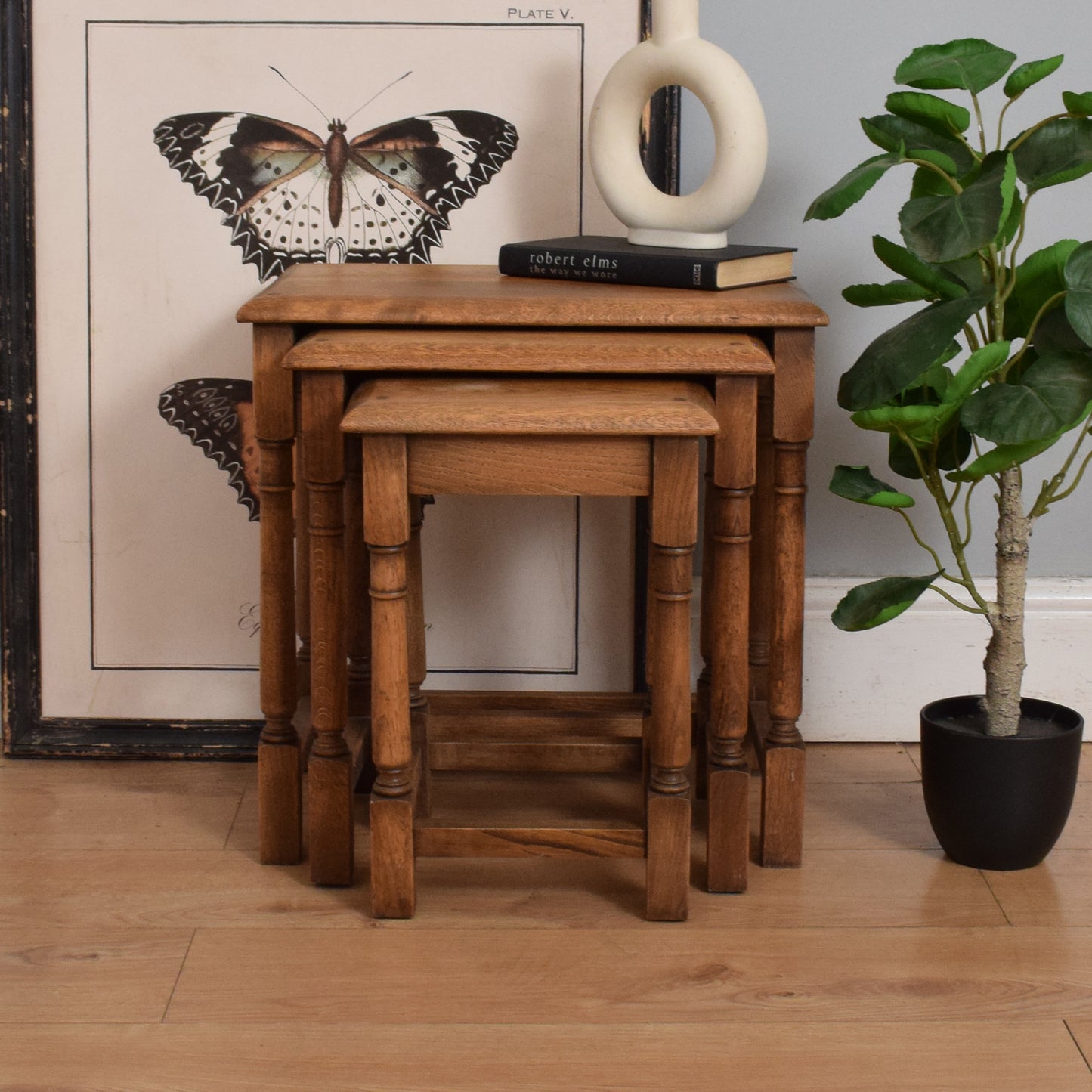 Traditional Oak Nest of Tables