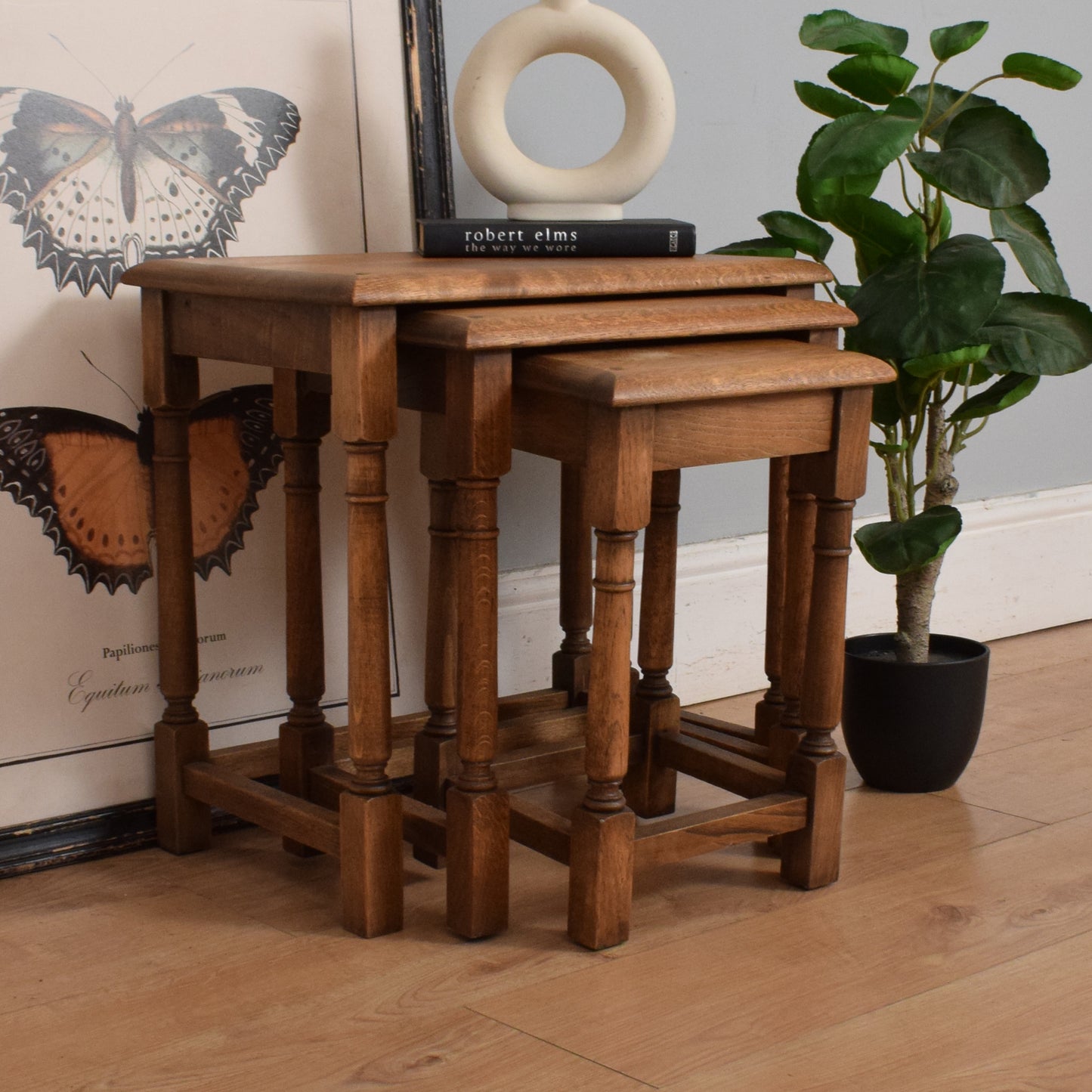 Traditional Oak Nest of Tables