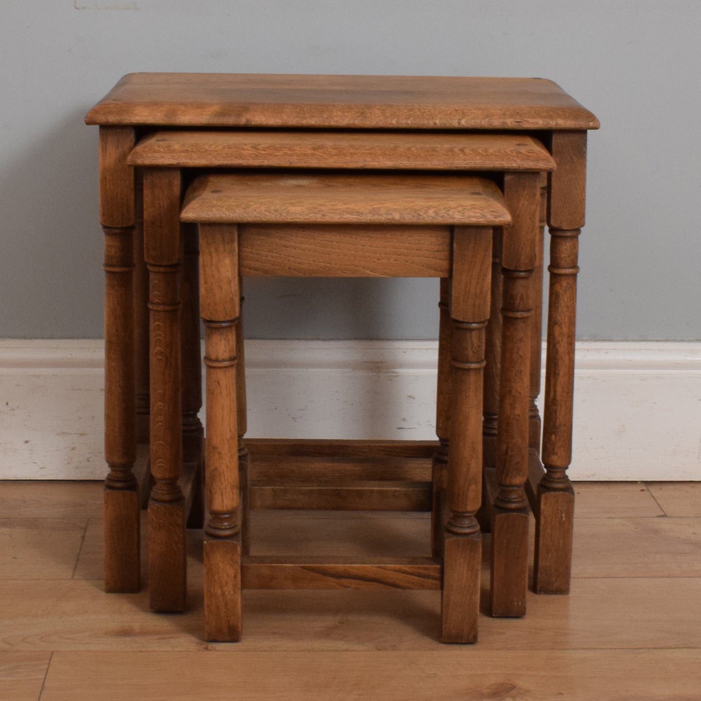 Traditional Oak Nest of Tables