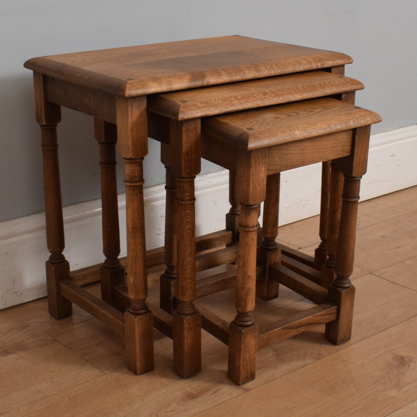 Traditional Oak Nest of Tables