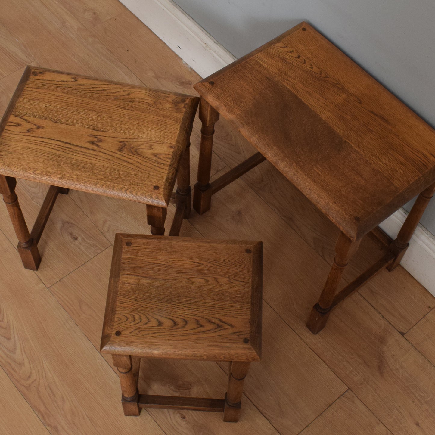 Traditional Oak Nest of Tables