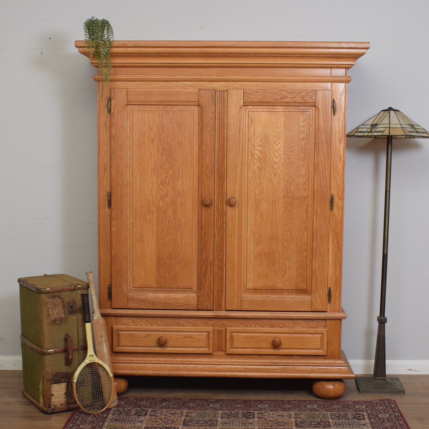 Oak Linen Storage Cupboard