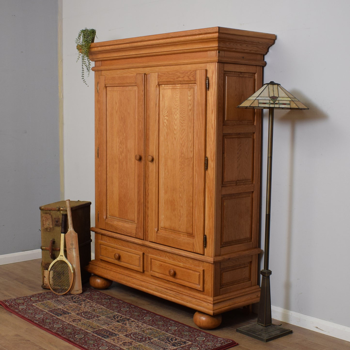 Oak Linen Storage Cupboard
