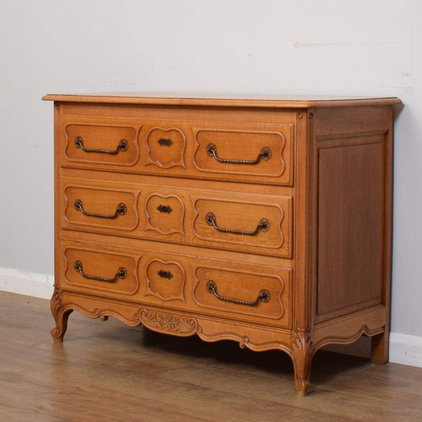 Restored Oak French Chest Of Drawers