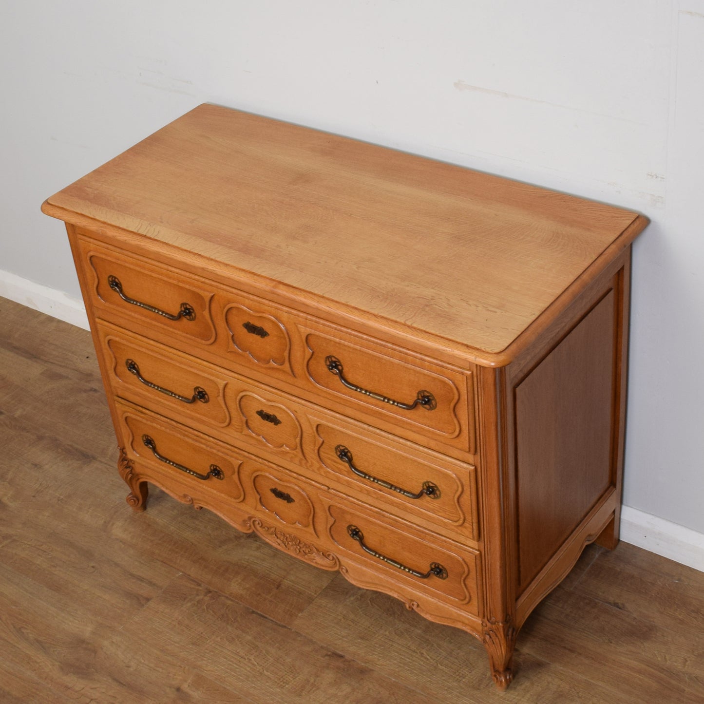 Restored Oak French Chest Of Drawers