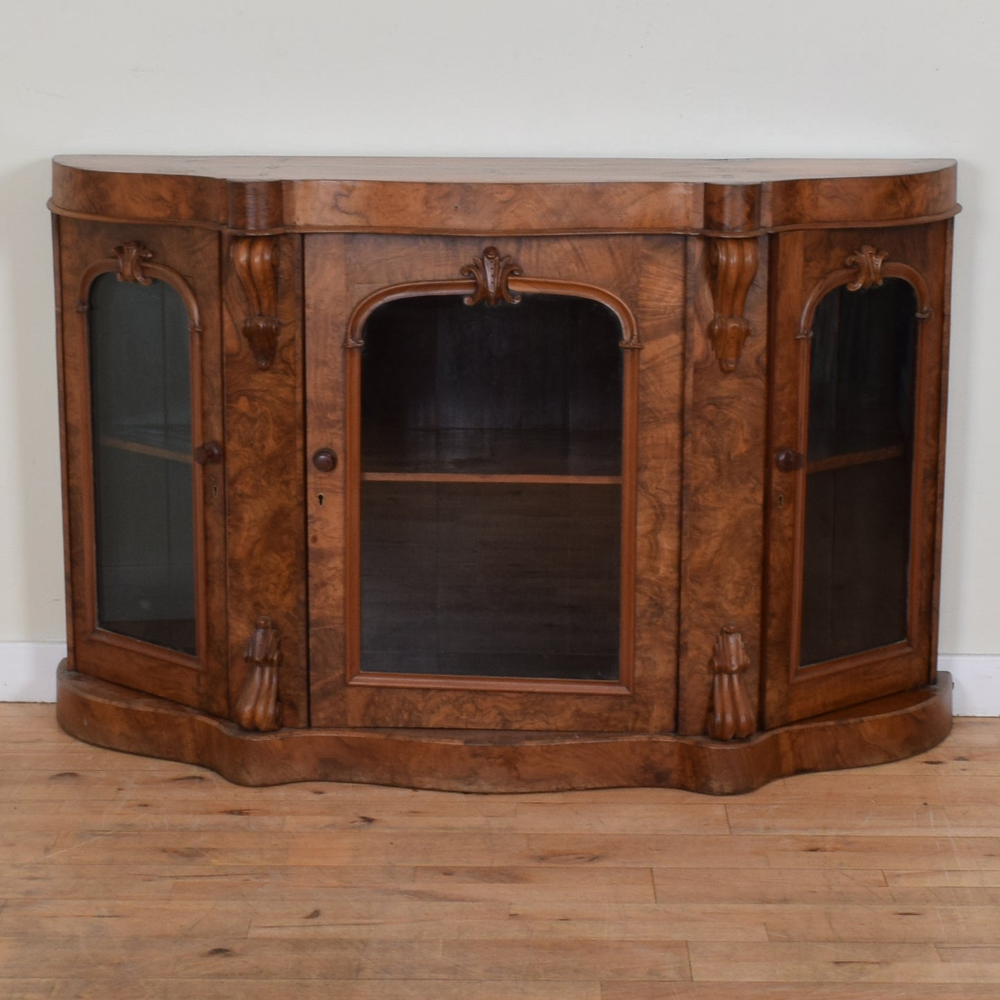 Walnut Glazed Bookcase