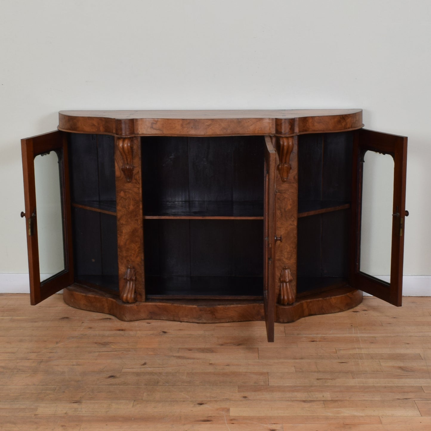 Walnut Glazed Bookcase