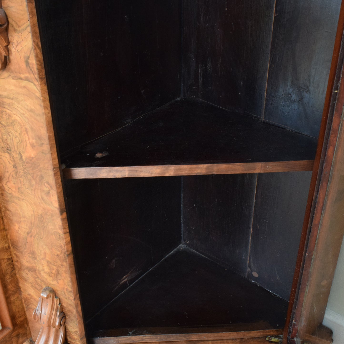 Walnut Glazed Bookcase