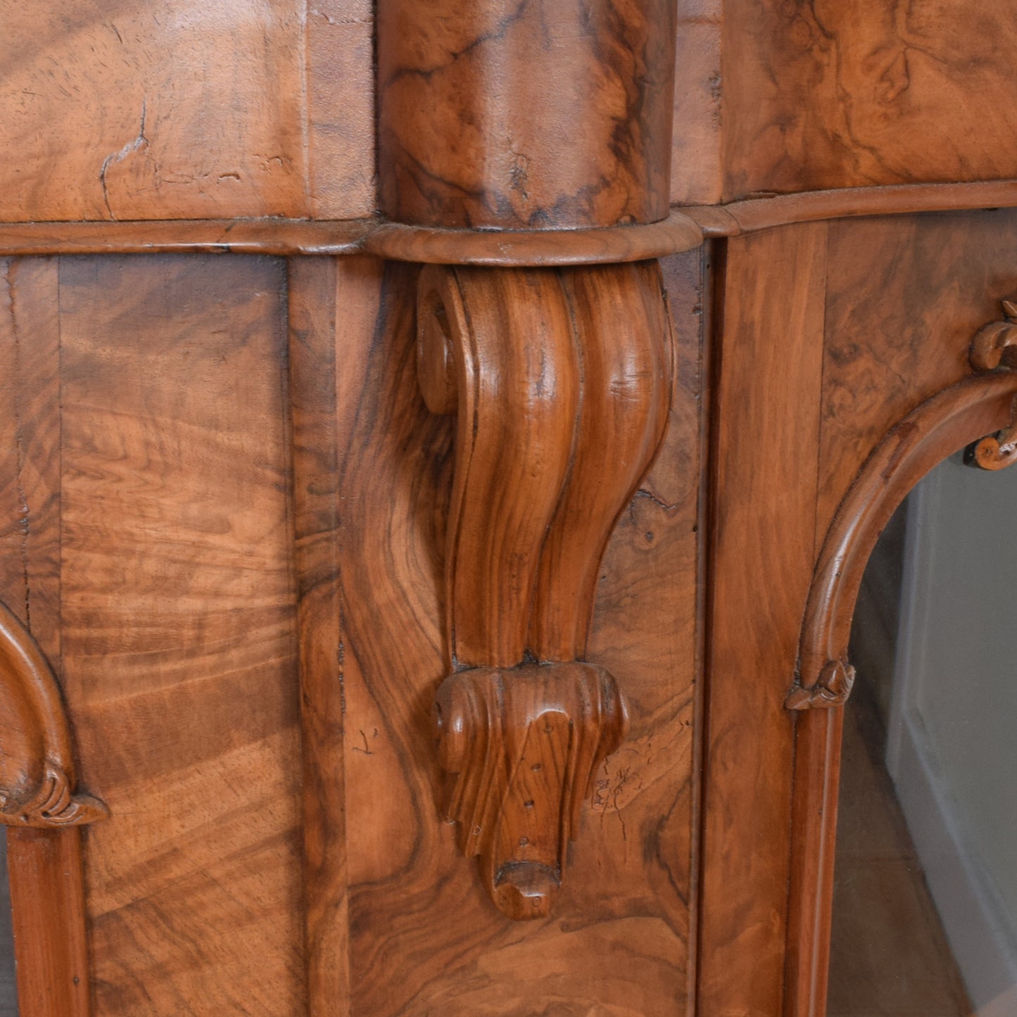 Walnut Glazed Bookcase