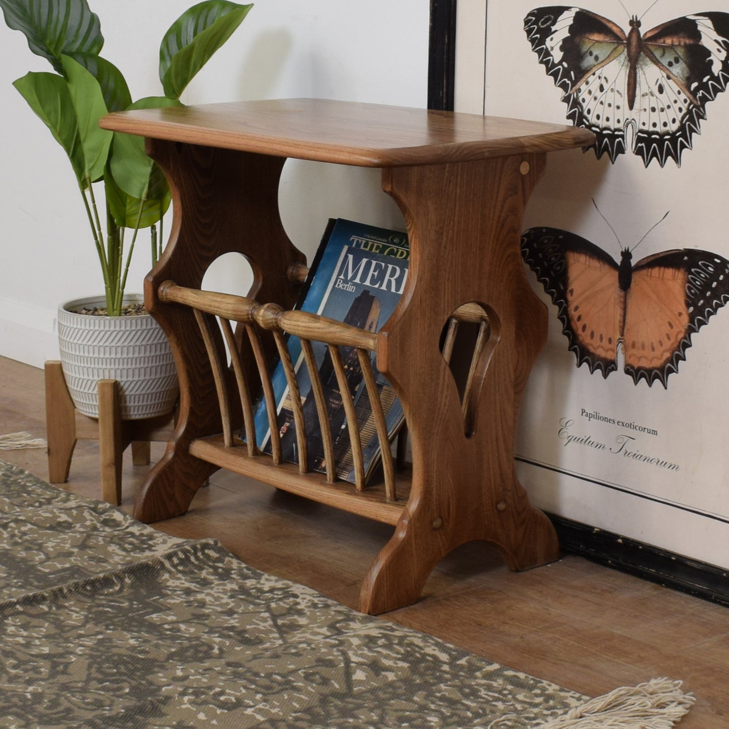 Restored Ercol Magazine Rack