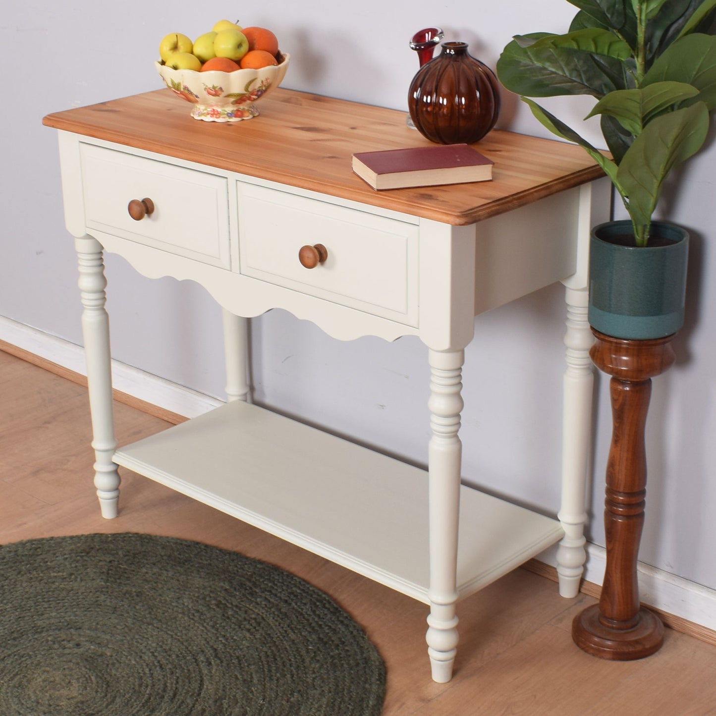 Painted Pine Console Table