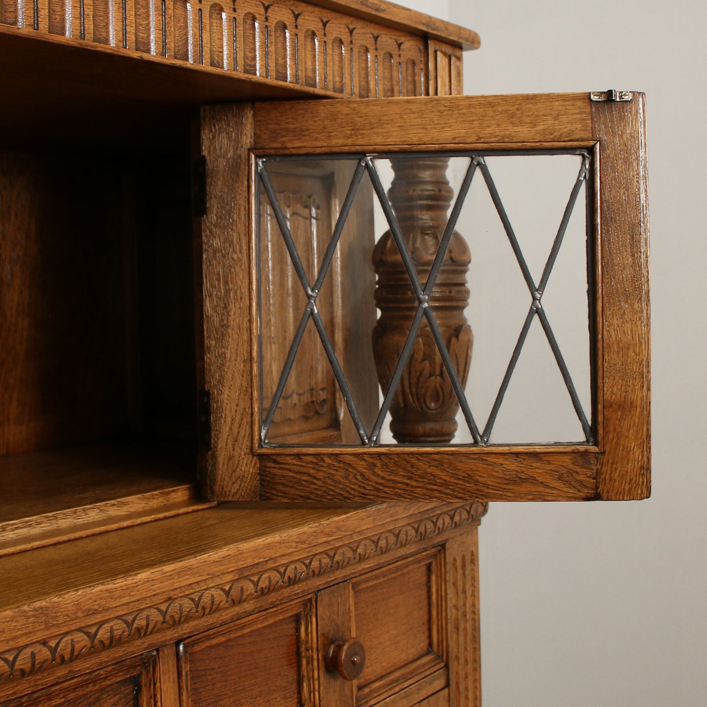Restored Oak Court Cupboard