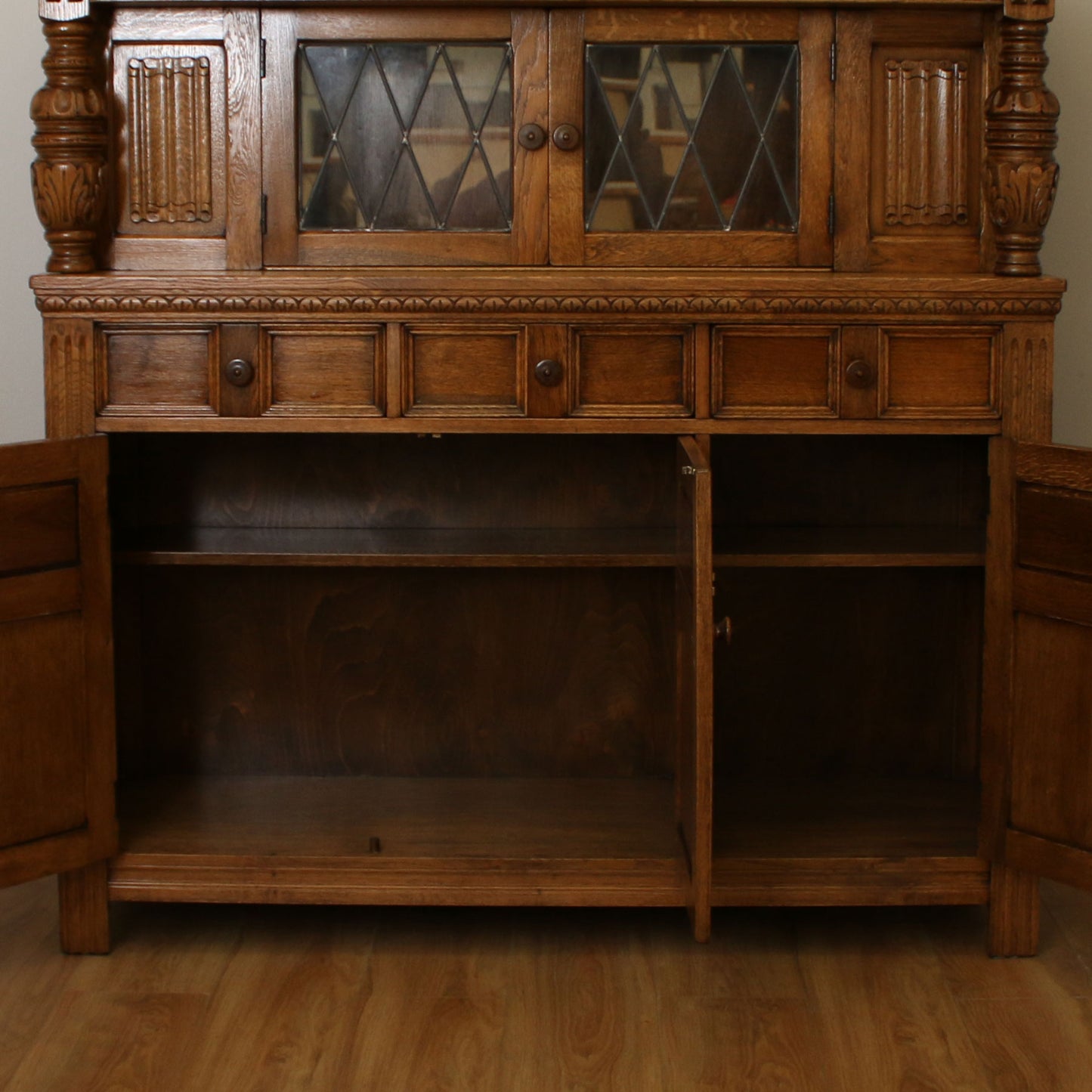 Restored Oak Court Cupboard