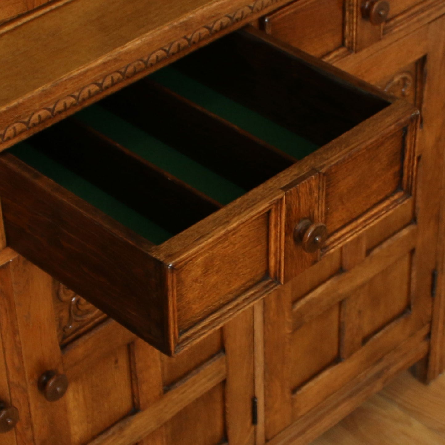 Restored Oak Court Cupboard