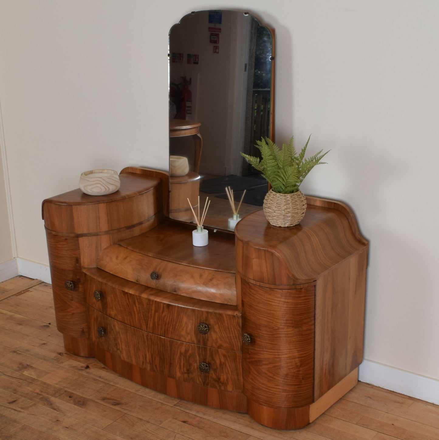 Walnut Veneer Dressing Table