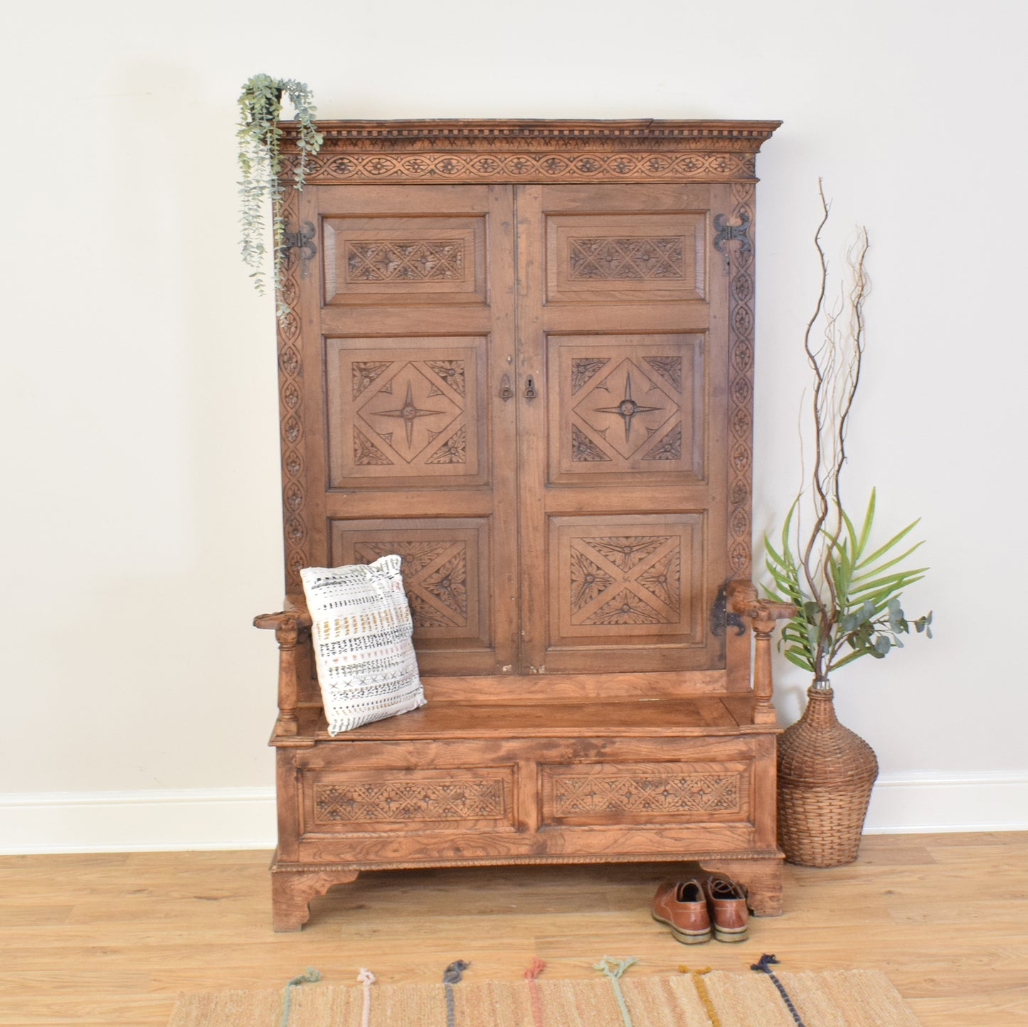 High Backed Settle Bench