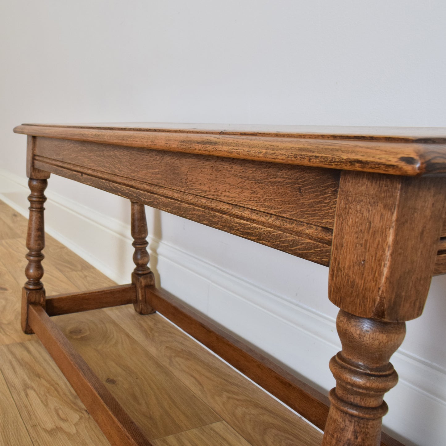 Restored Oak Bench/Coffee Table