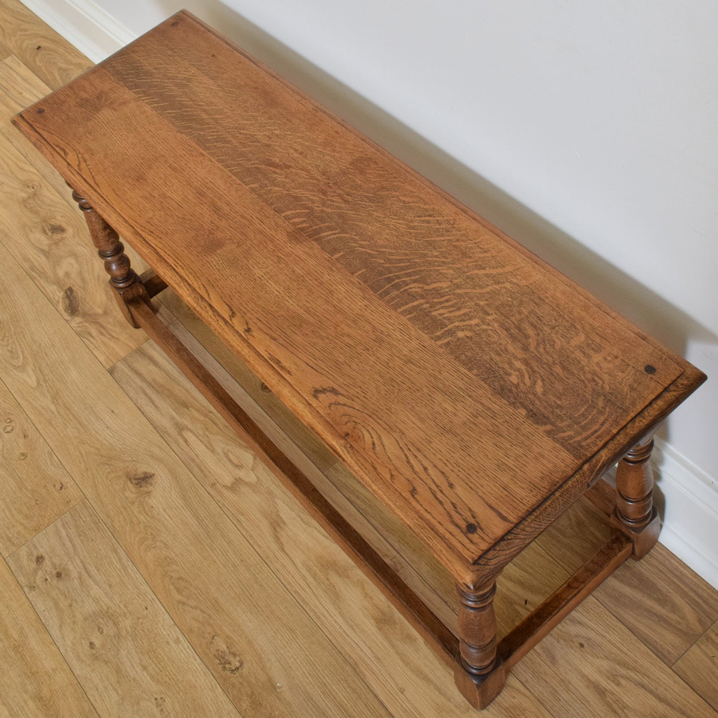 Restored Oak Bench/Coffee Table