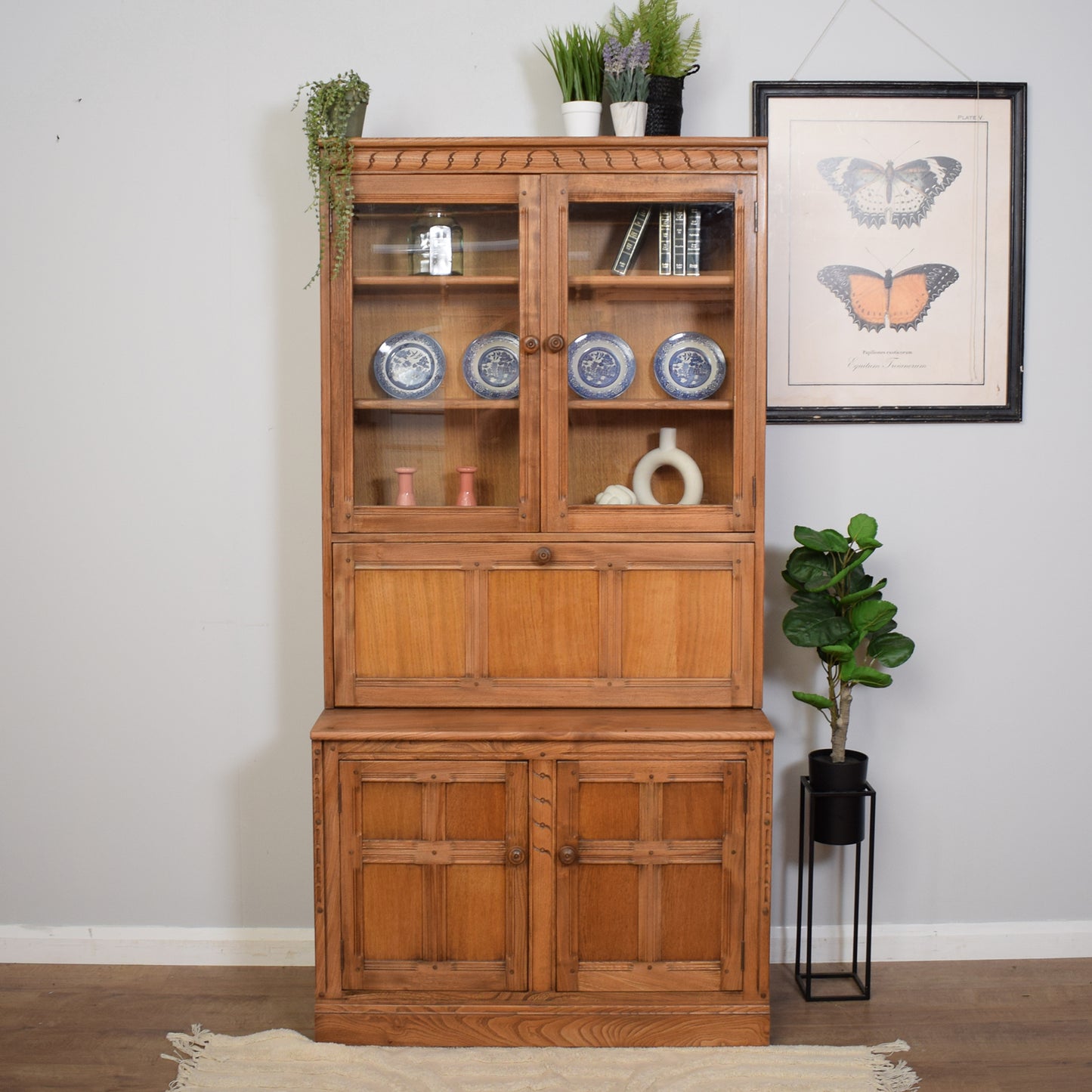 Restored Ercol Display Cabinet