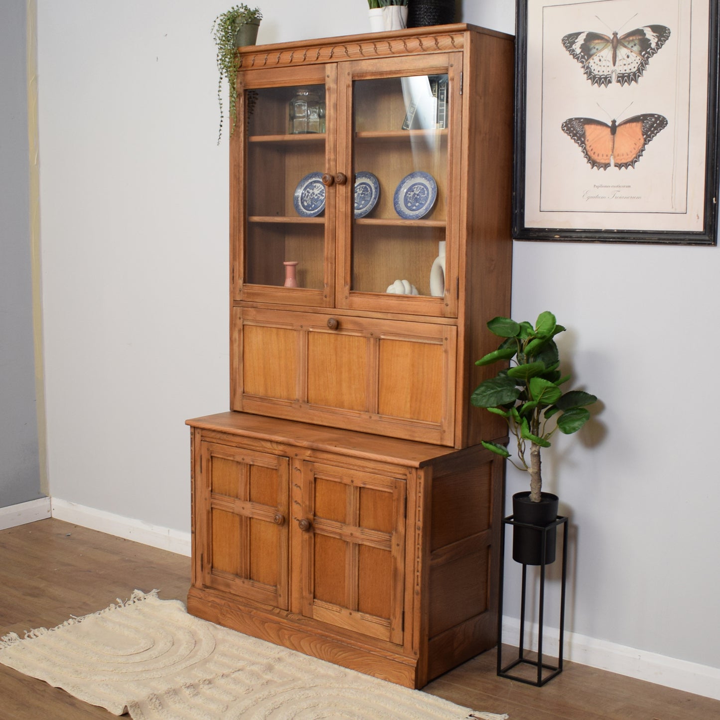 Restored Ercol Display Cabinet