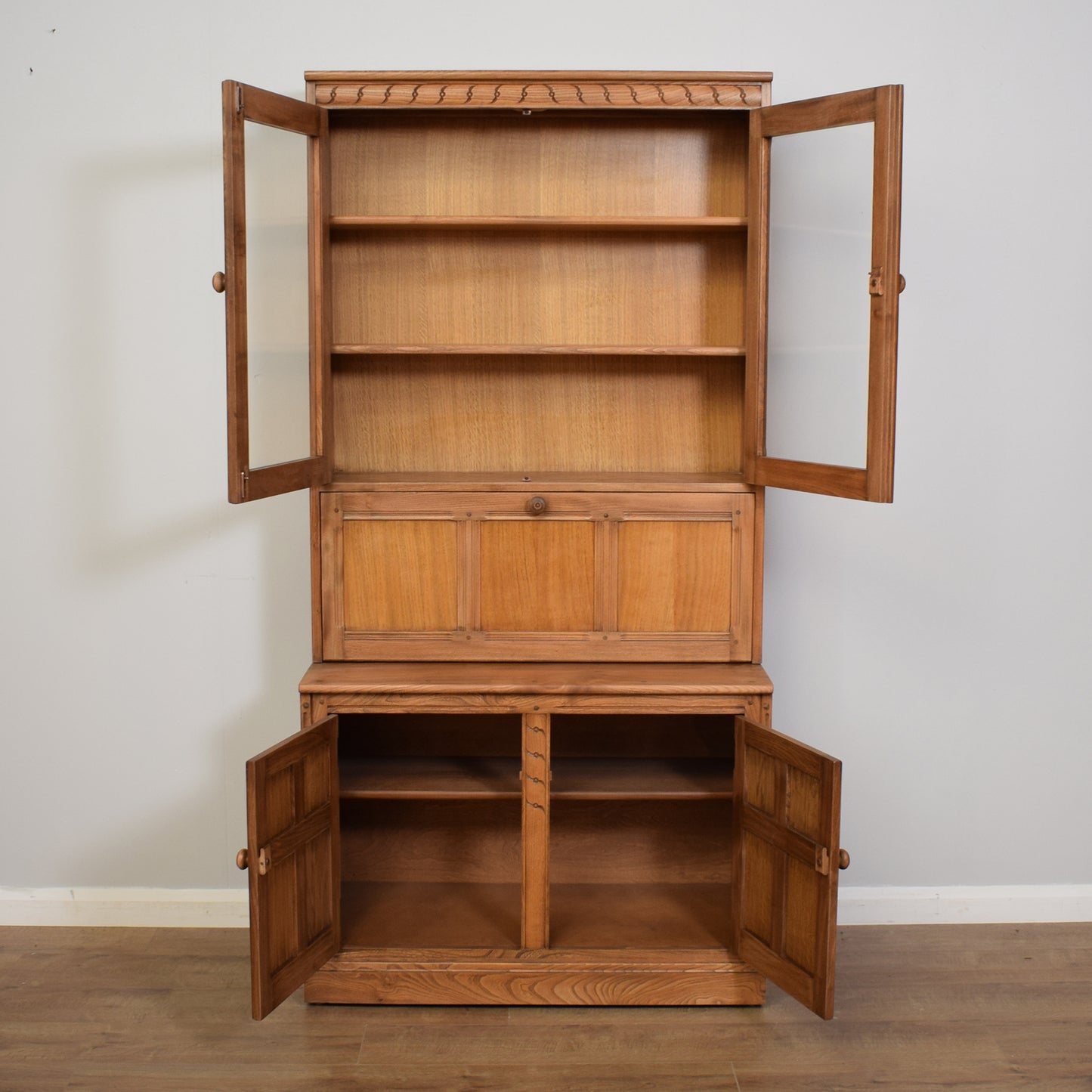 Restored Ercol Display Cabinet