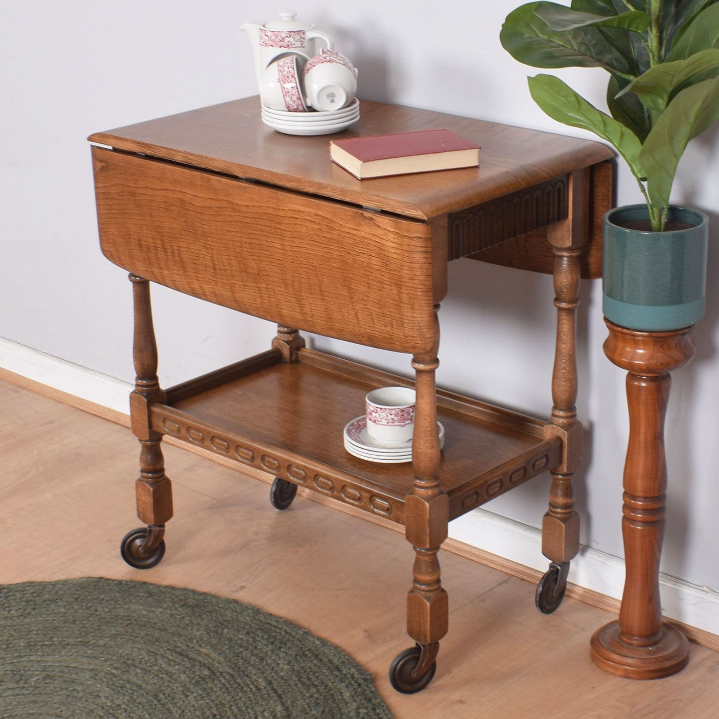 Priory Drop-Leaf Serving Trolley