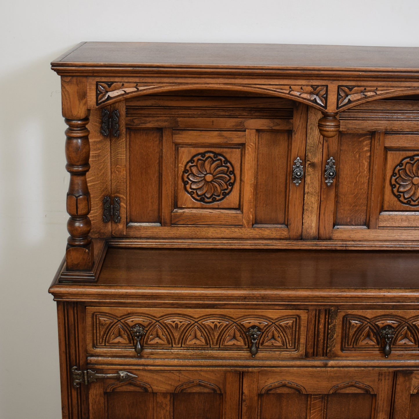 Restored Oak Court Cabinet