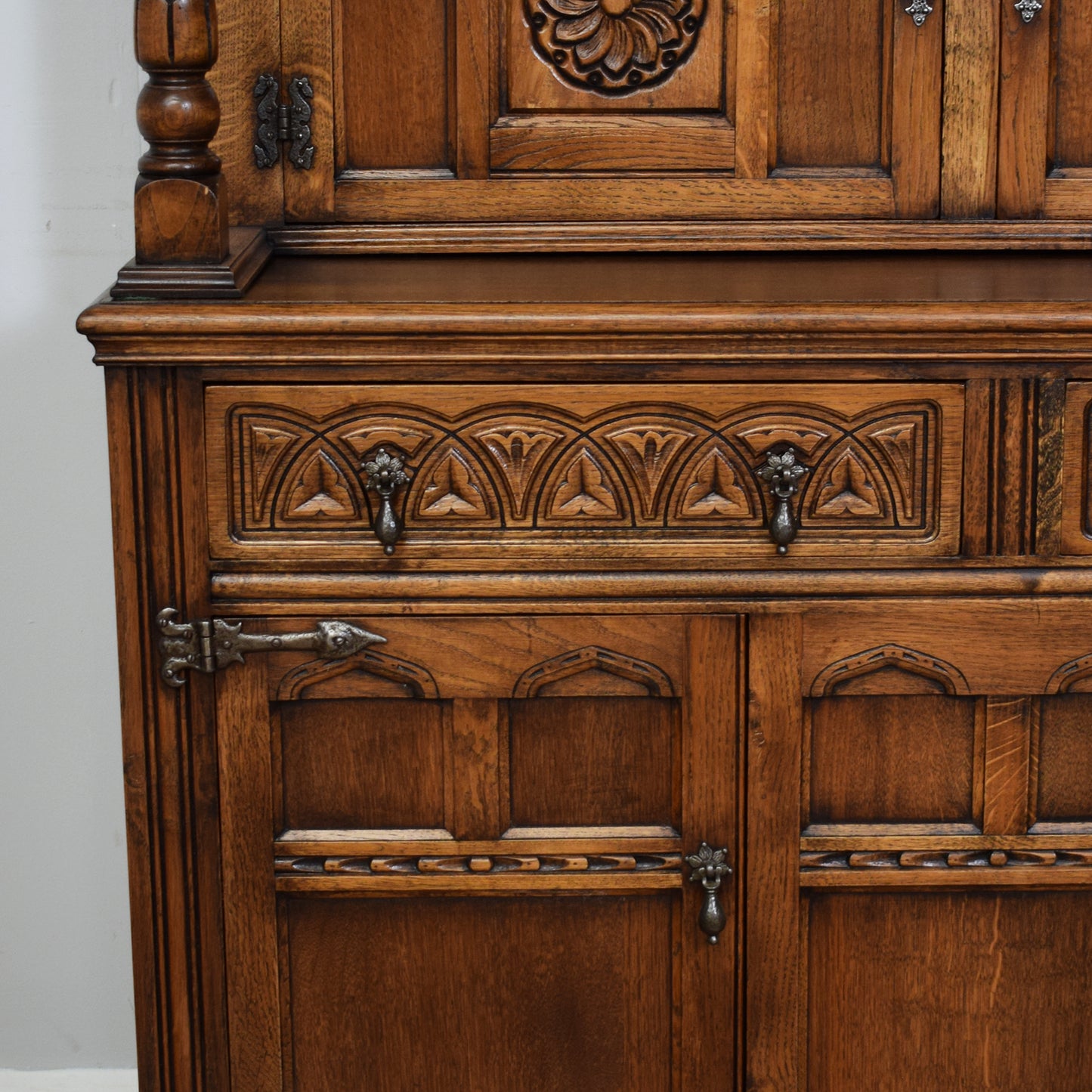 Restored Oak Court Cabinet