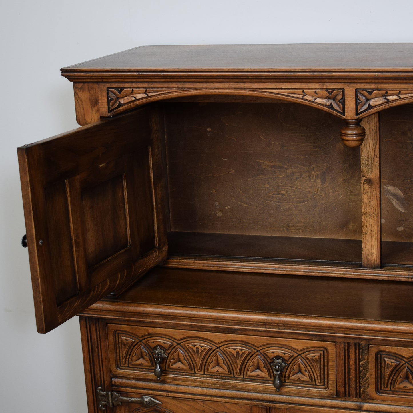 Restored Oak Court Cabinet