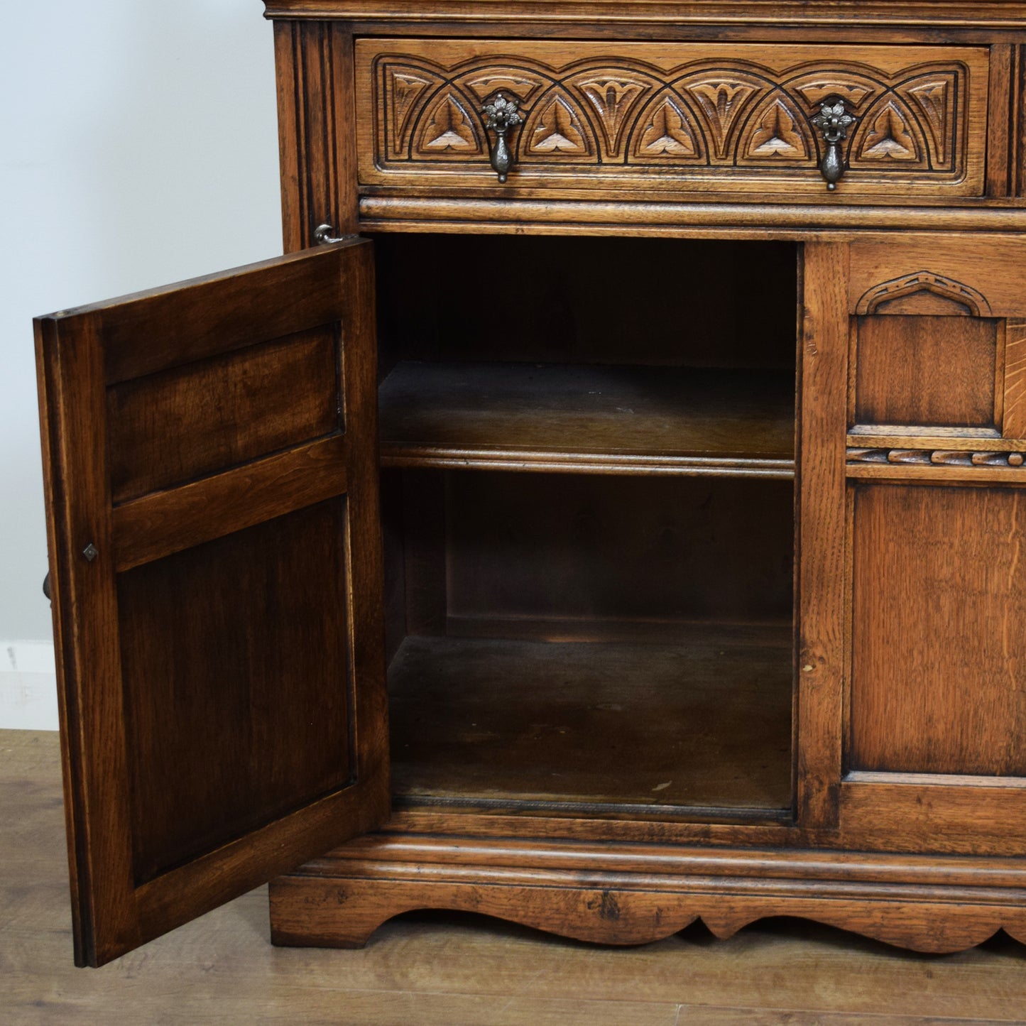 Restored Oak Court Cabinet