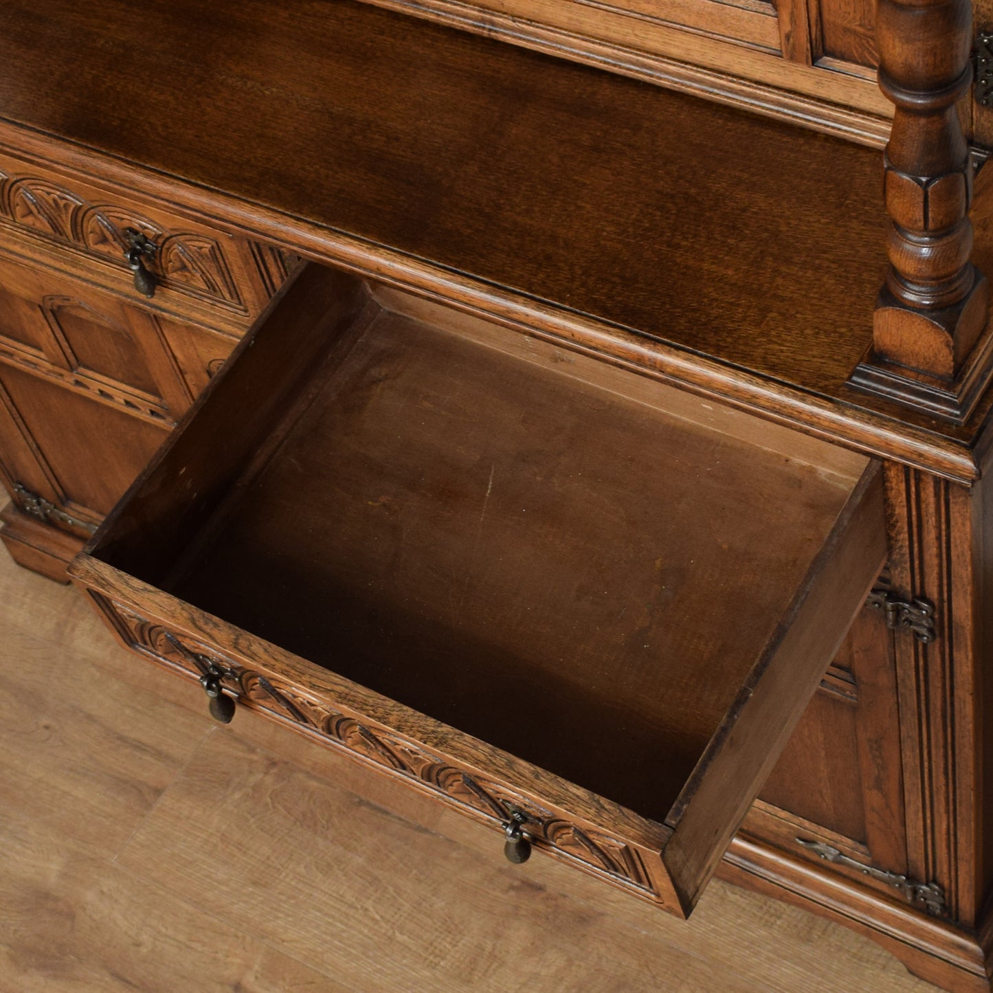 Restored Oak Court Cabinet