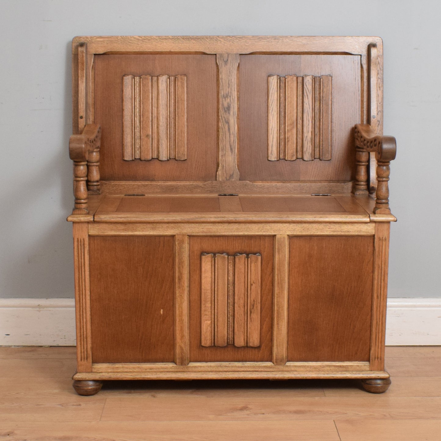 Traditional Oak Monks Bench