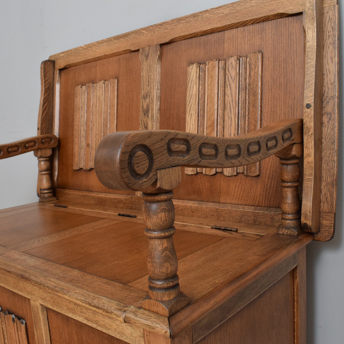 Traditional Oak Monks Bench