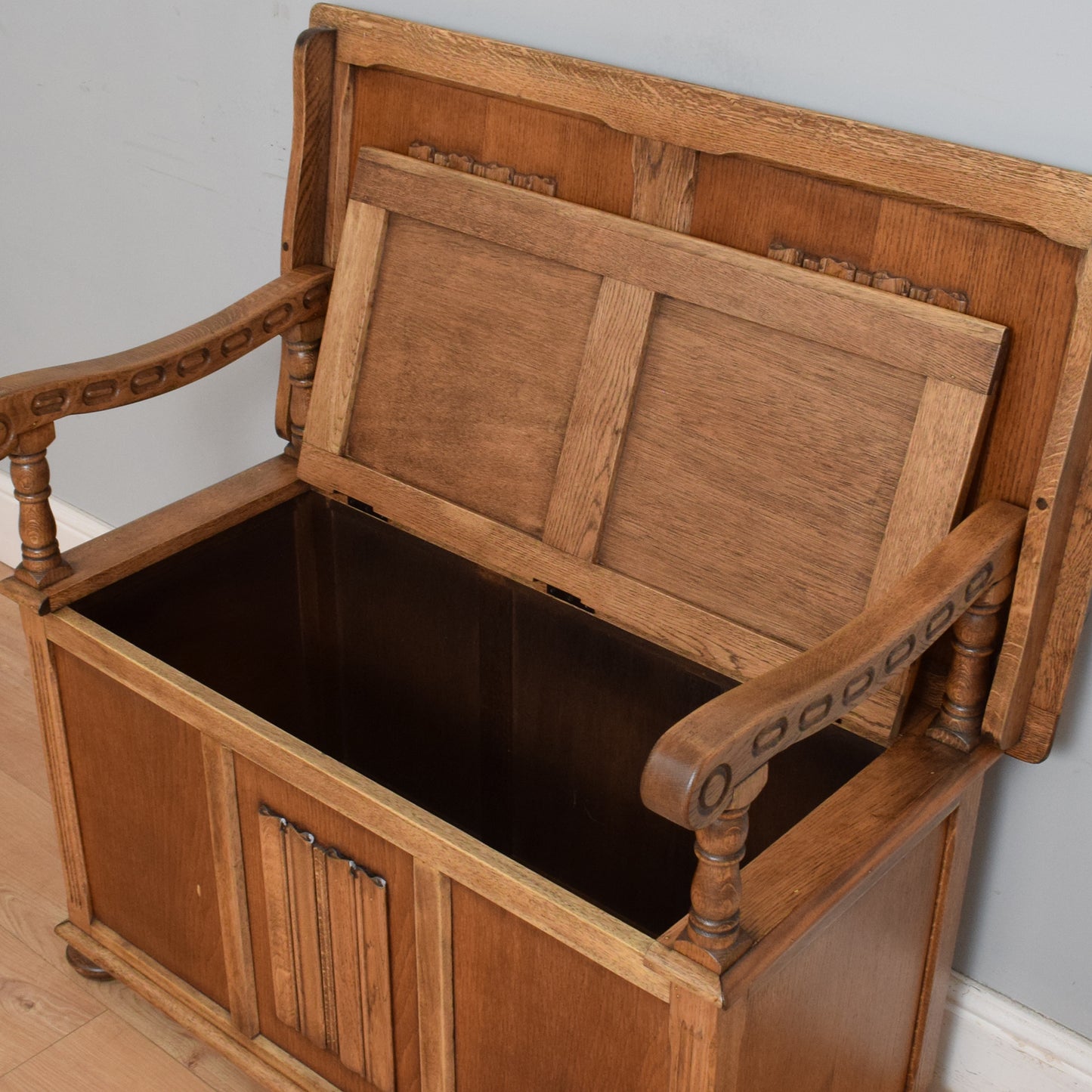 Traditional Oak Monks Bench