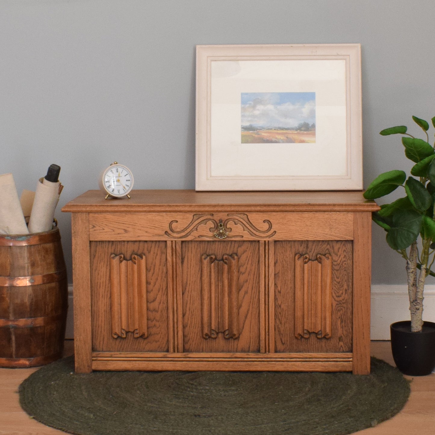 Oak Blanket box