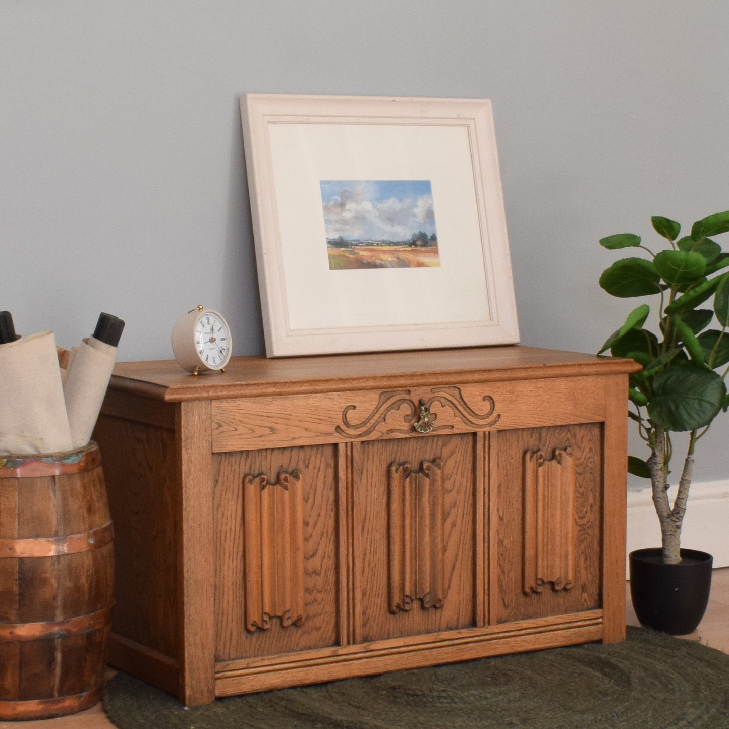 Oak Blanket box