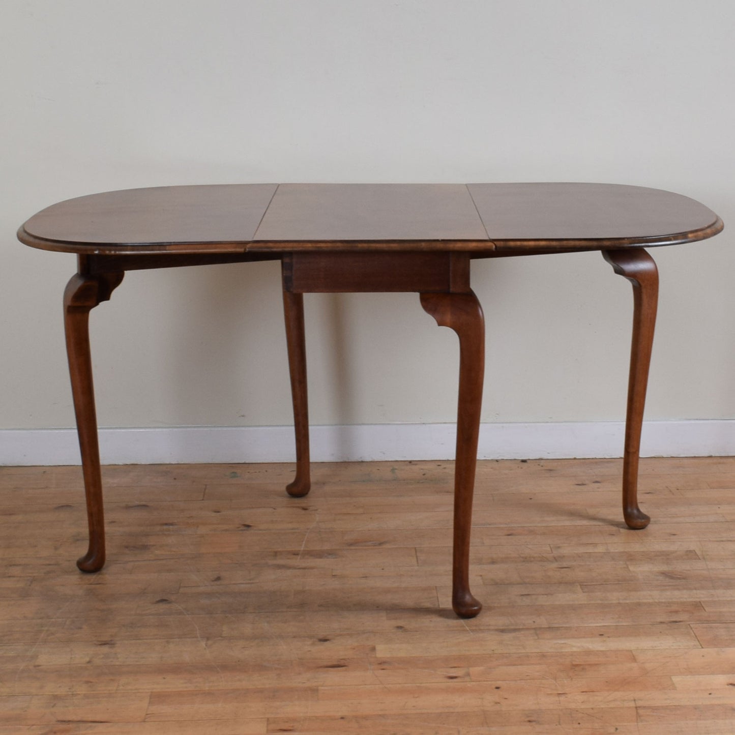 Flame Mahogany Drop Leaf Table and Four Chairs