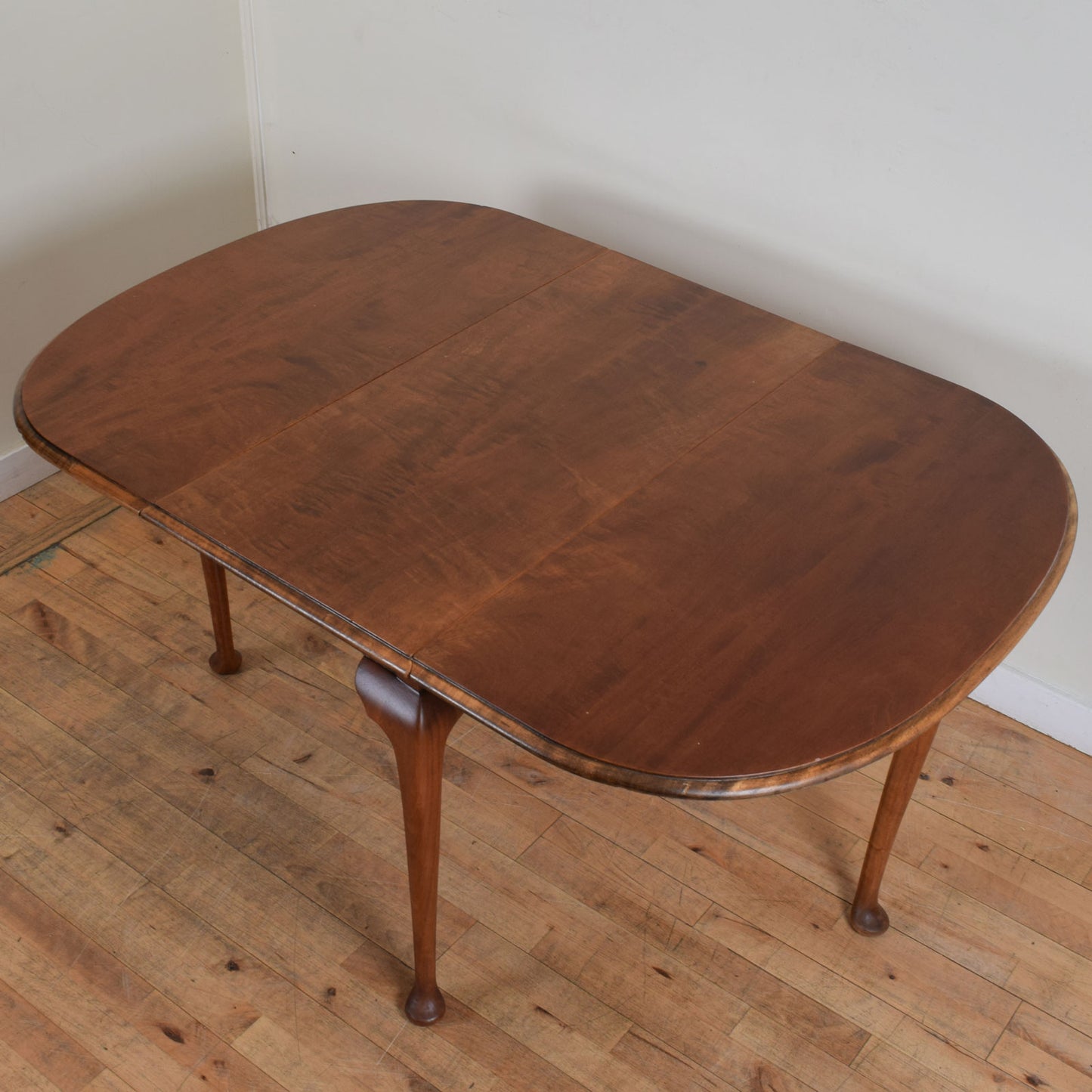Flame Mahogany Drop Leaf Table and Four Chairs