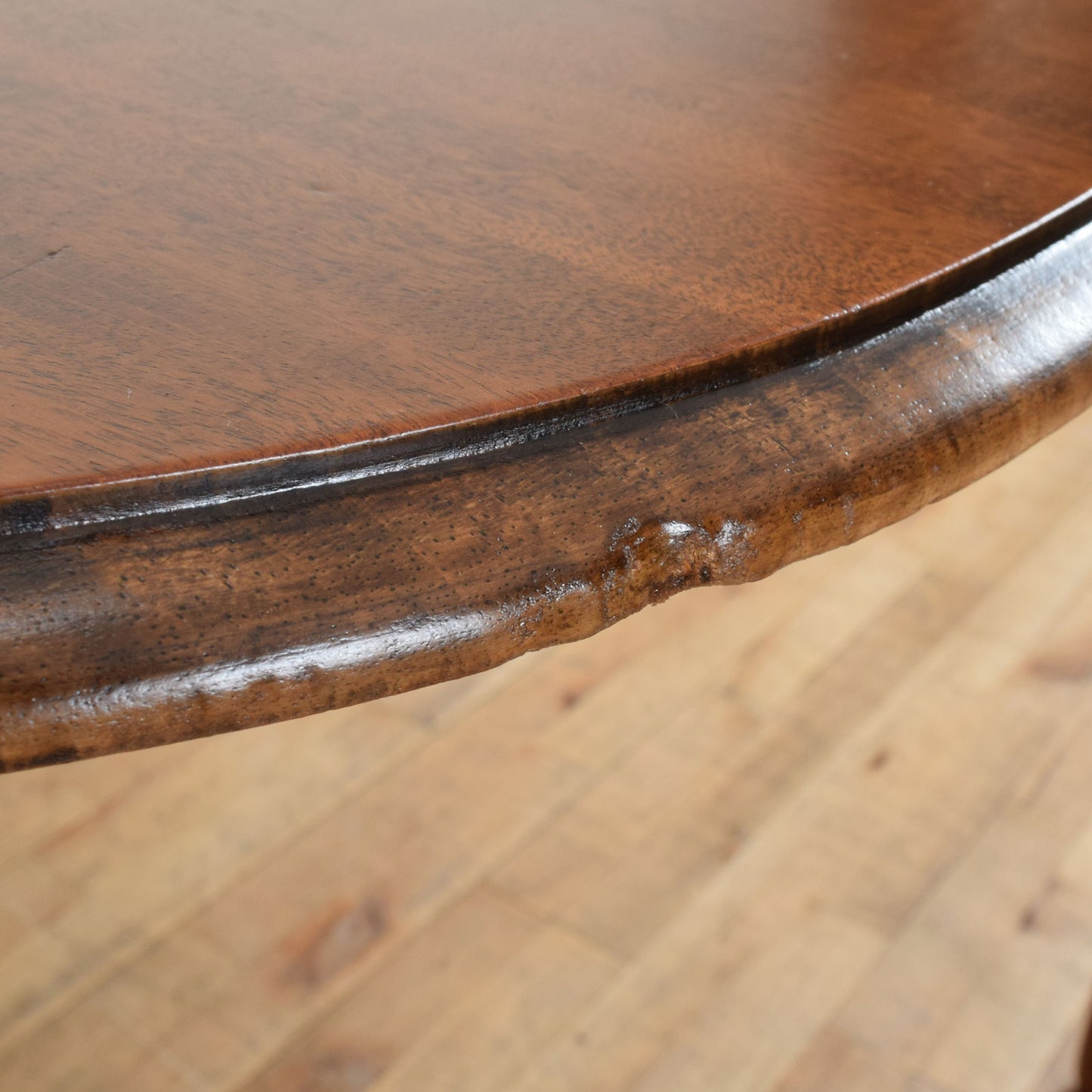 Flame Mahogany Drop Leaf Table and Four Chairs