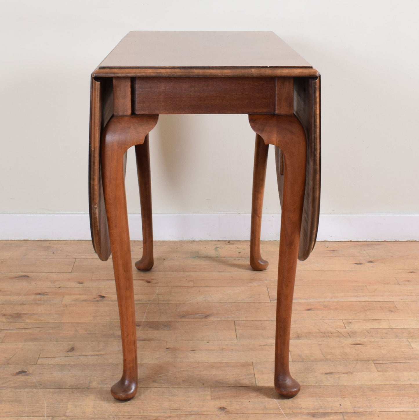 Flame Mahogany Drop Leaf Table and Four Chairs