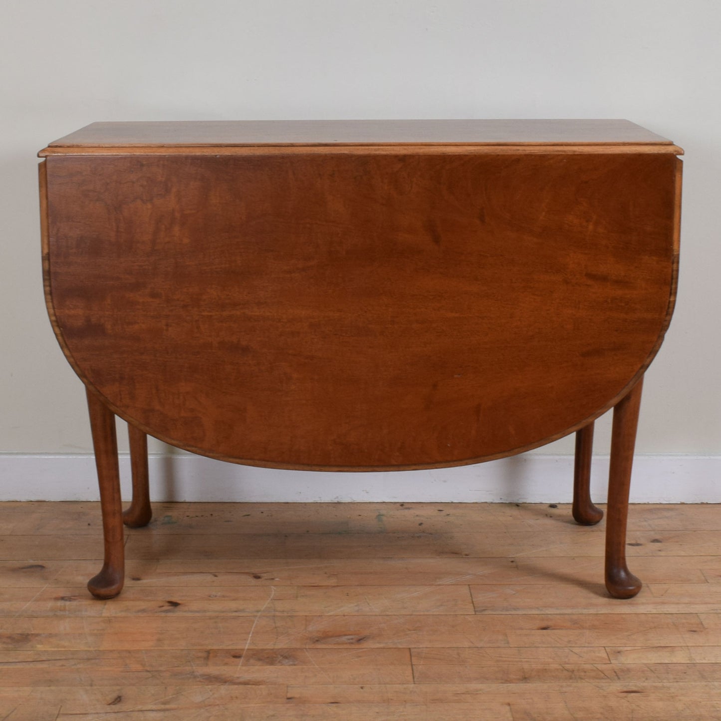Flame Mahogany Drop Leaf Table and Four Chairs